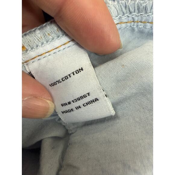 Princess Polly Crossover Blue Jeans Light Wash Womens 10 - Picture 4 of 6